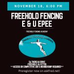 E & U Epee this Friday 11/18!